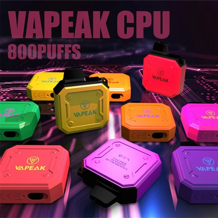 TPD poolt heaks kiidetud 800 Puffs ühekordselt kasutatav vape